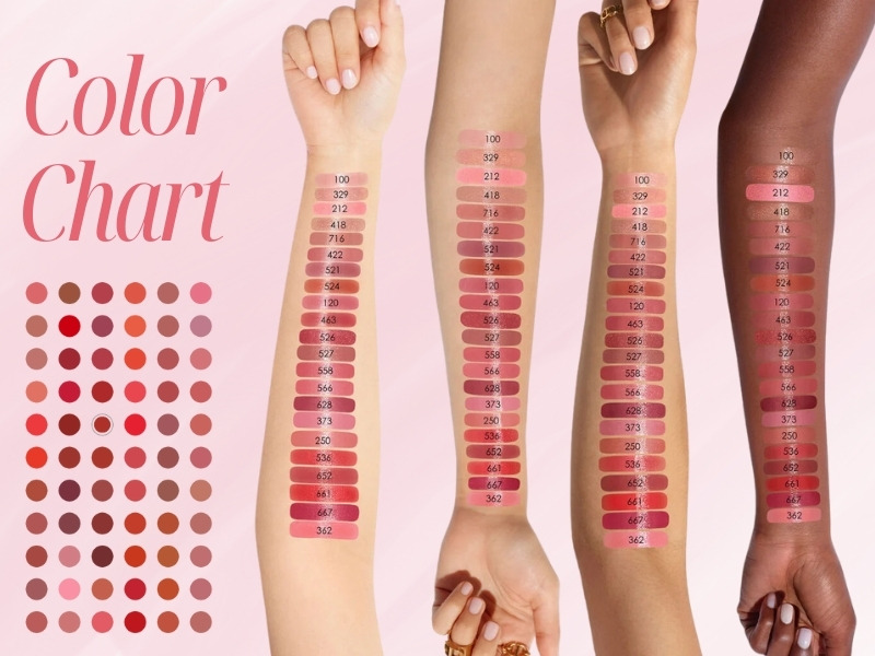 Full bảng màu dòng son Dior Addict Hydrating Shine