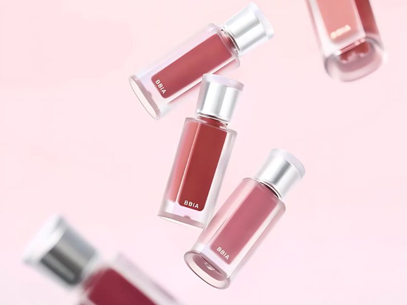 Màu son nâu cam cho da ngăm Bbia Glow Tint