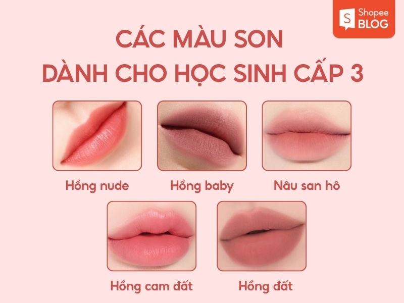 Màu son dành cho học sinh cấp 3