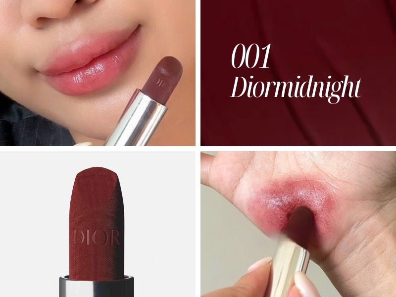 Son dưỡng Rouge Dior Balm màu 001 Diormidnight