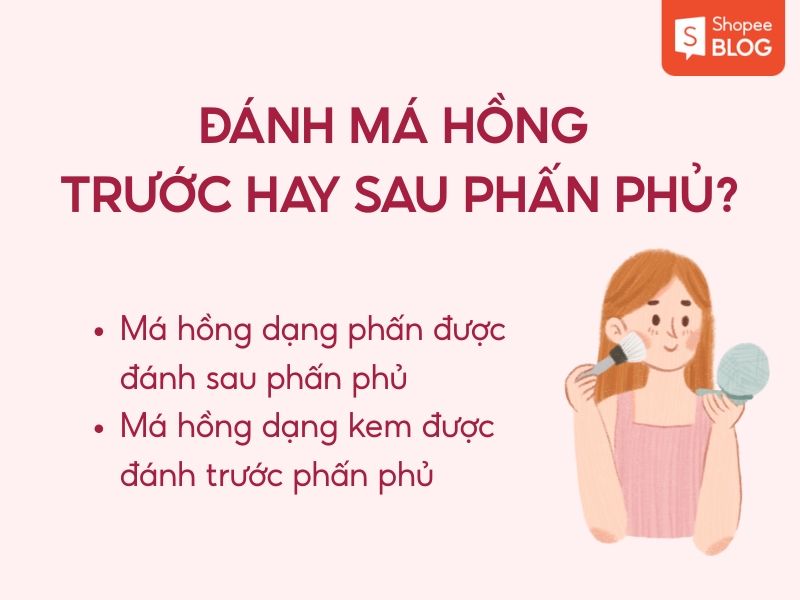 Cách đánh má hồng đúng