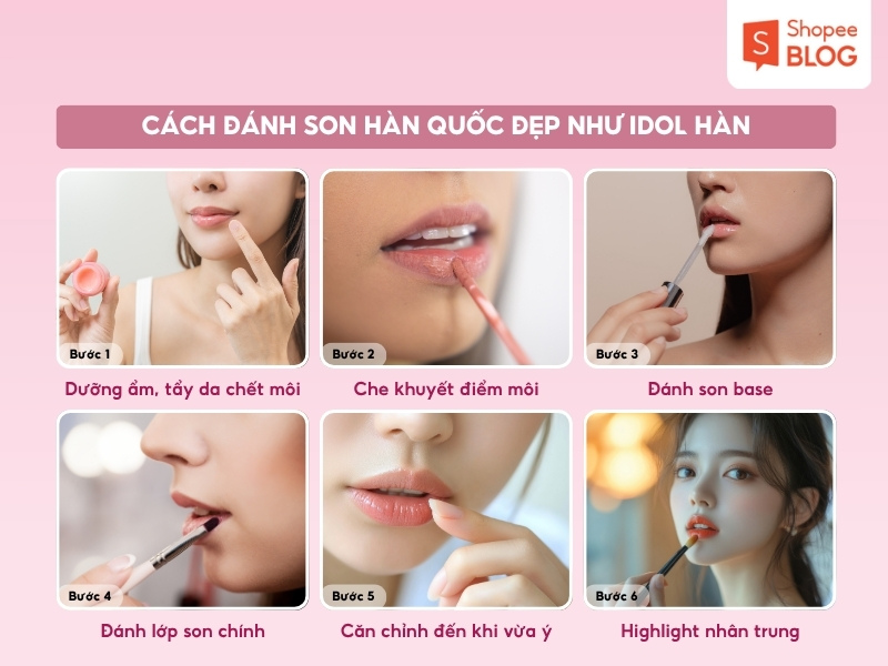 Cách đánh son Hàn Quốc đẹp