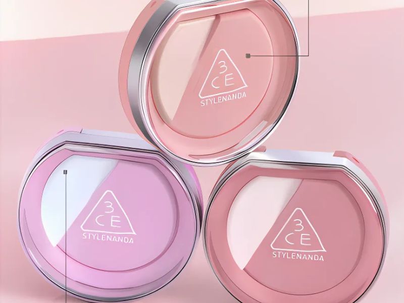 top phấn má hồng tốt kết hợp highlighter của 3CE 