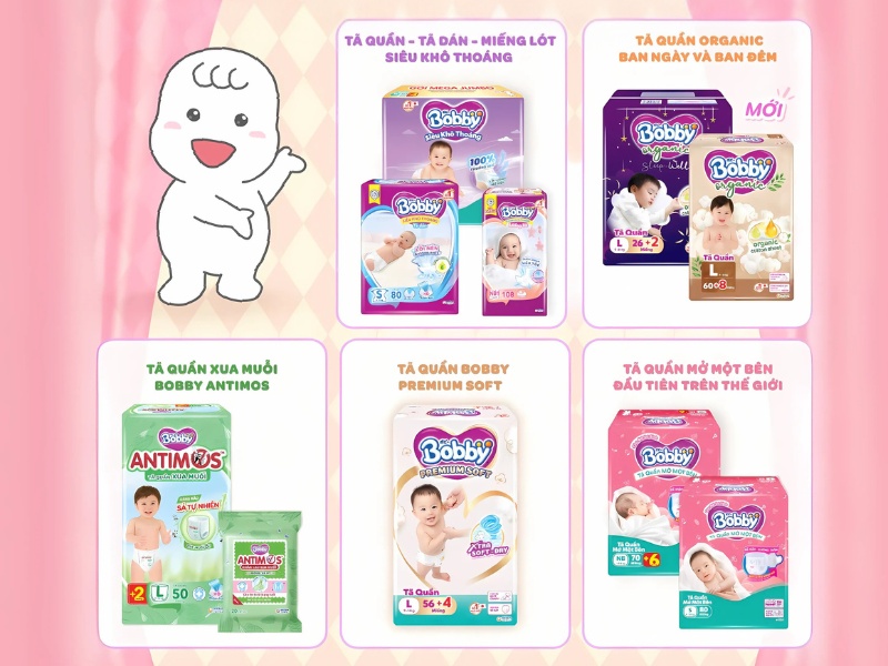 Các loại tã Bobby