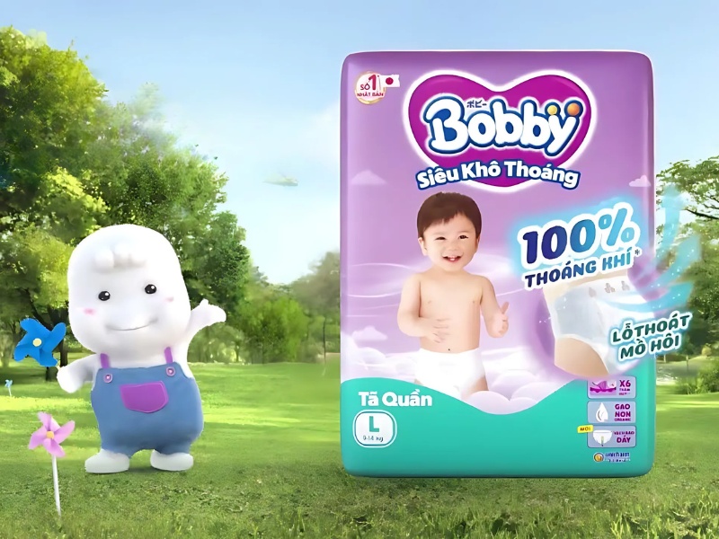 Tã quần Bobby Siêu Khô Thoáng