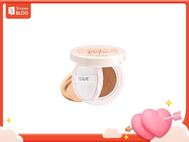 Focallure Covermax là cushion cho da hỗn hợp thiên dầu