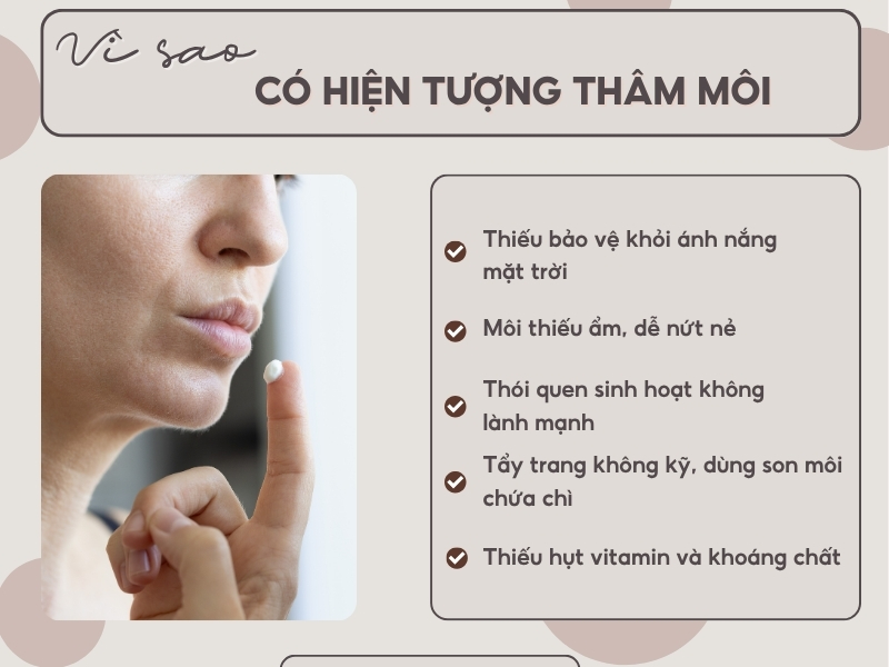 Nguyên nhân gây thâm môi