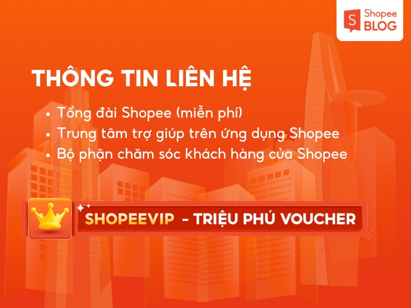 Chăm sóc khách hàng xử lý sự cố gói ShopeeVIP