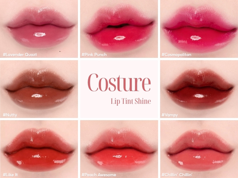 Full bảng màu son Espoir Couture Lip Tint Shine