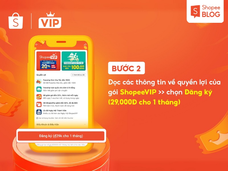 Cách đăng ký gói ShopeeVIP