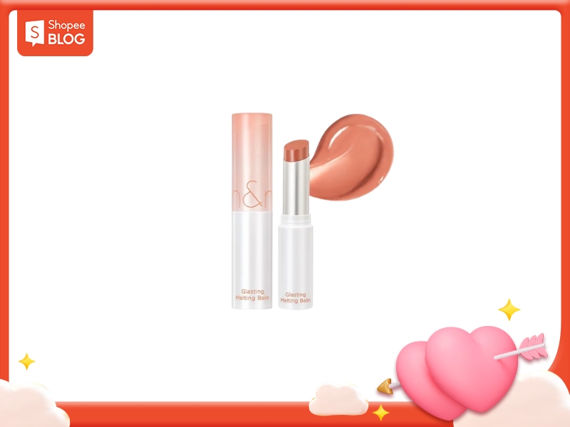 Son dưỡng Romand Glasting 05 Nougat Sand cam bóng nude dành cho học sinh da ngăm