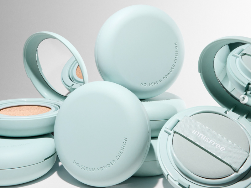 Innisfree No Sebum Powder Cushion cho dầu mụn
