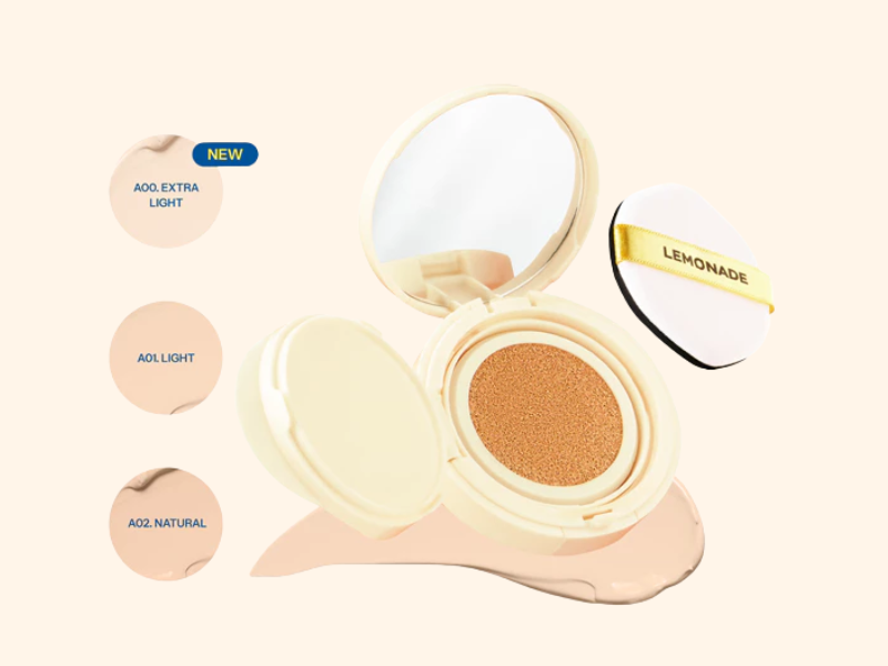 LEMONADE Matte Addict Cushion mỏng nhẹ khuyết điểm