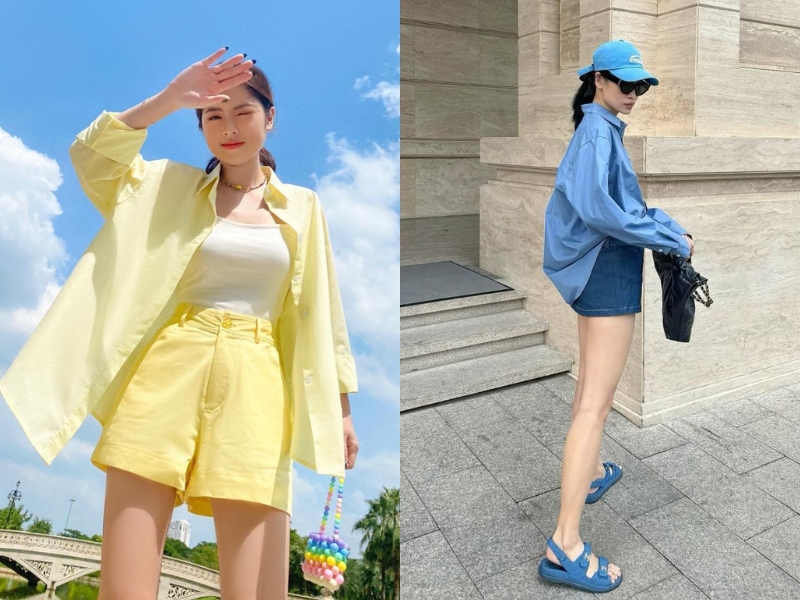 phối đồ với cùng màu sắc