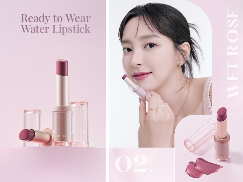 Màu son cho da trắng BBIA Wet Rose