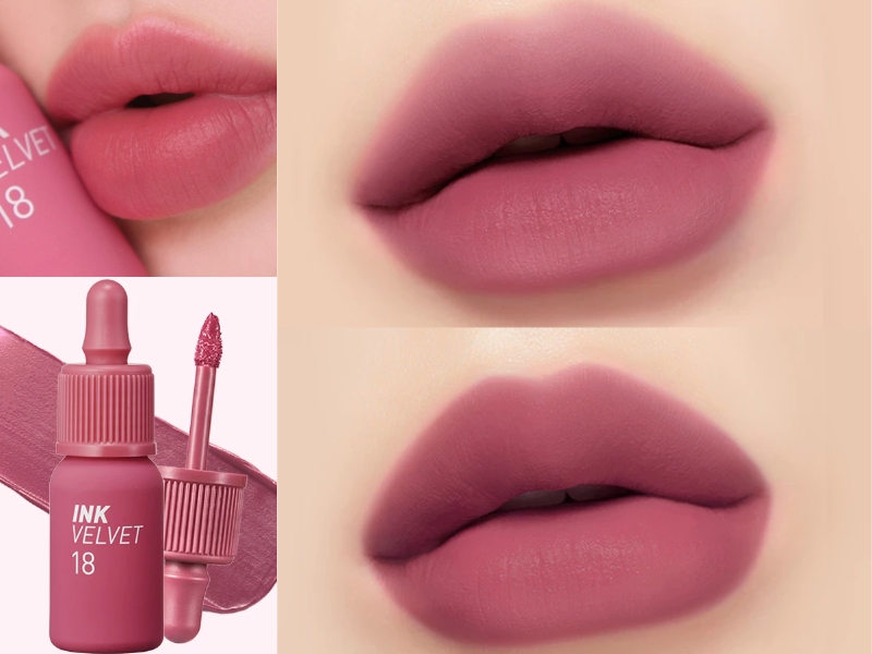 Son Ink Velvet 18 trên môi