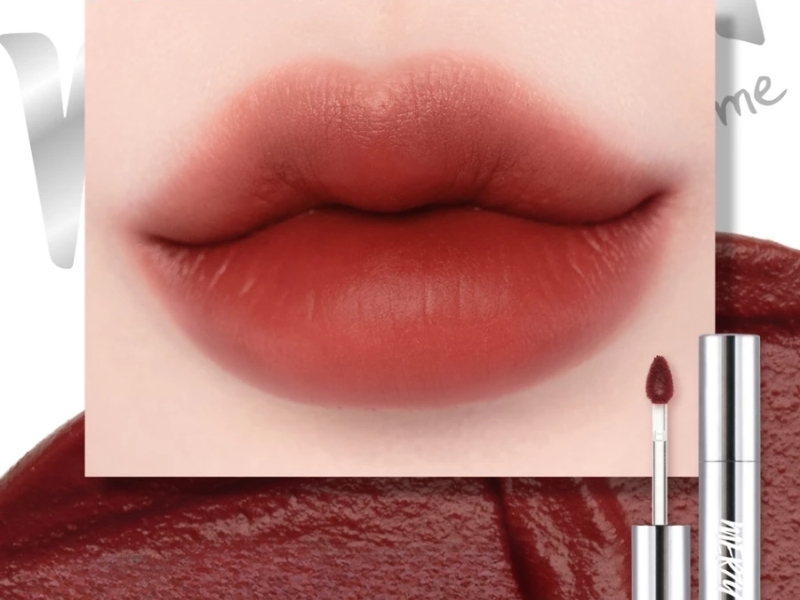 Màu son đỏ nâu trầm Merzy The Glam Mellow Tint