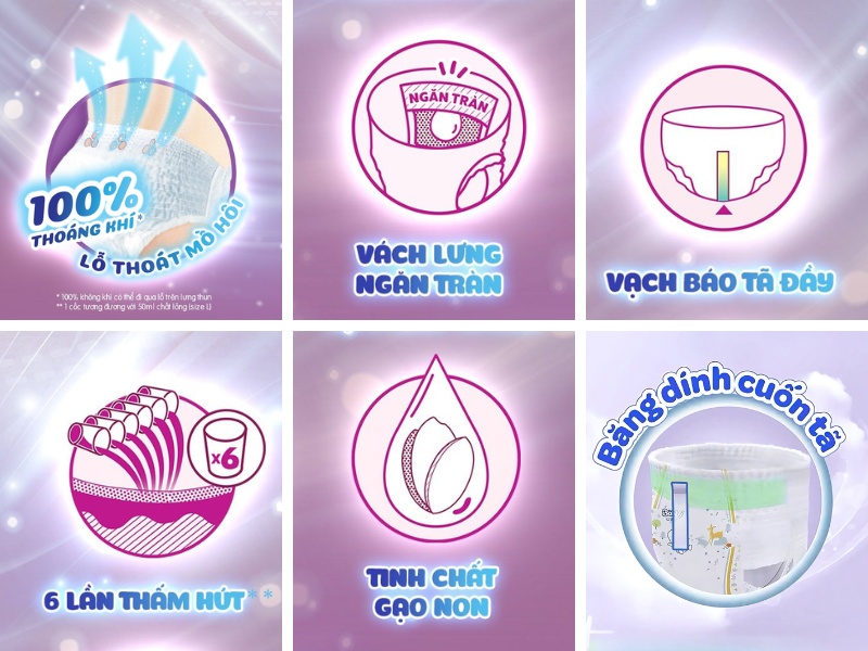 Đặc điểm nổi bật tã quần Bobby Siêu Khô Thoáng