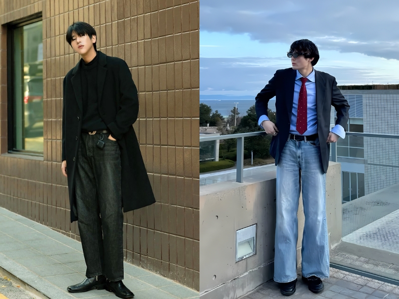 Quần jean phối đồ với chelsea boot nam