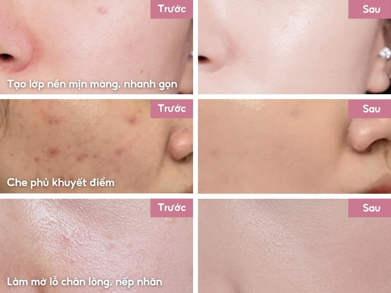 Công dụng của cushion trên da