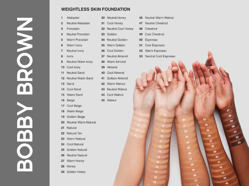 Bảng kem nền Bobbi Brown