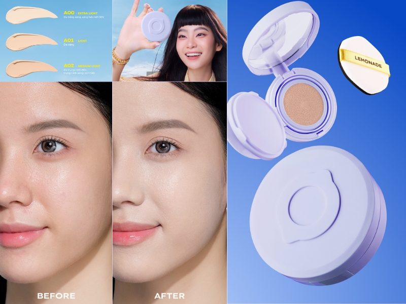bảng màu Supermatte No Makeup Cushion 