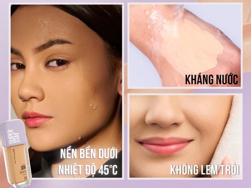 kem nền cho da mụn Superstay Lumi Matte 