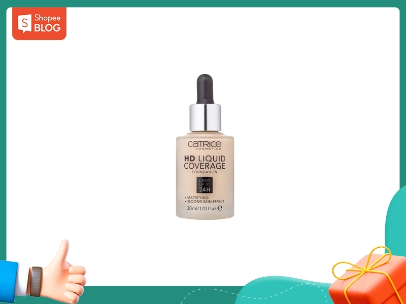 Kem nền Catrice kiềm dầu che phủ tốt