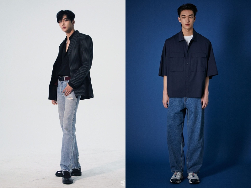 Phối đồ nam màu đen, xanh đen, nâu đất, xanh sẫm,...