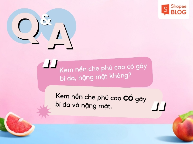 Giải đáp câu hỏi về kem nền che phủ