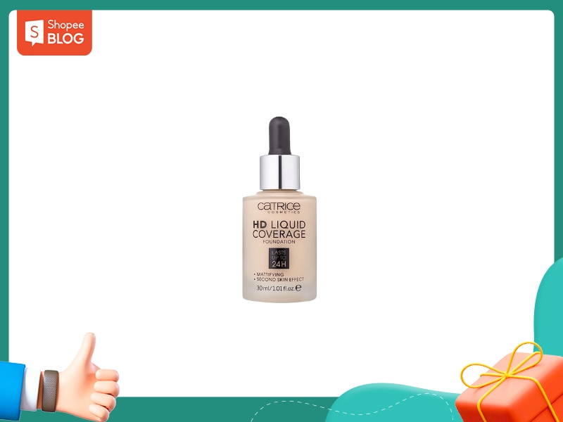 Top kem nền che khuyết điểm tốt nhất Catrice HD Liquid Coverage Foundation