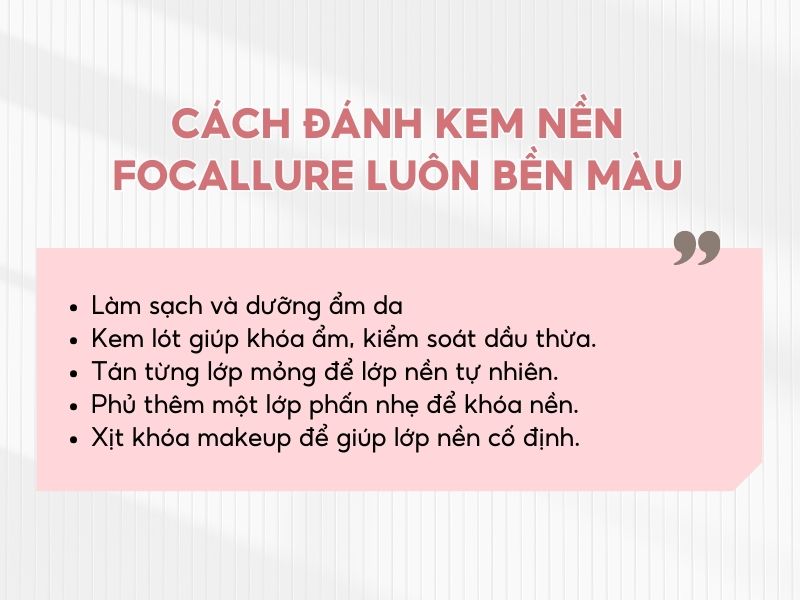Một số cách đánh nền giúp lớp nền bền màu