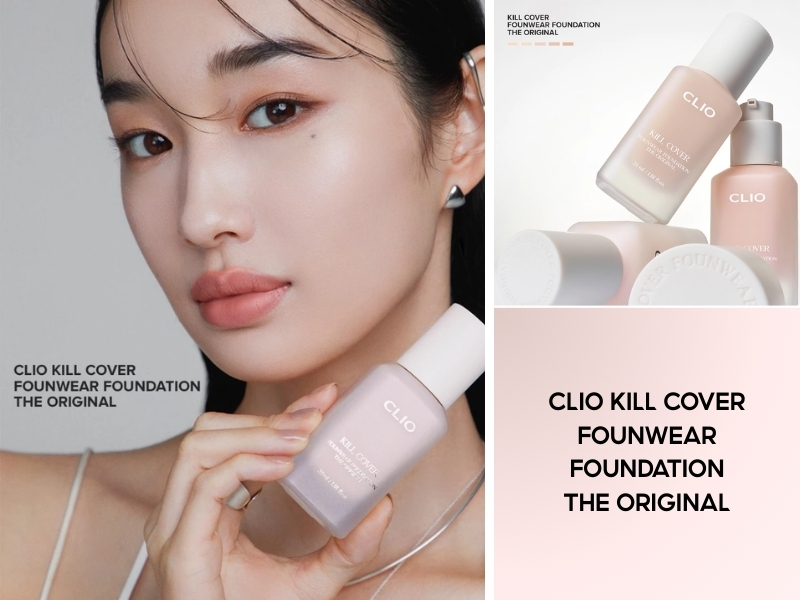 Kem nền cho da thường Clio Kill Cover Founwear Foundation The Original