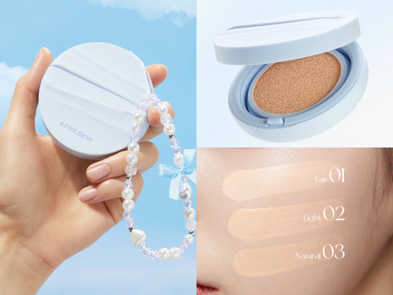 Review phấn nước April Skin