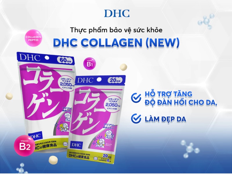 Thực phẩm bảo vệ sức khỏe viên uống DHC Collagen