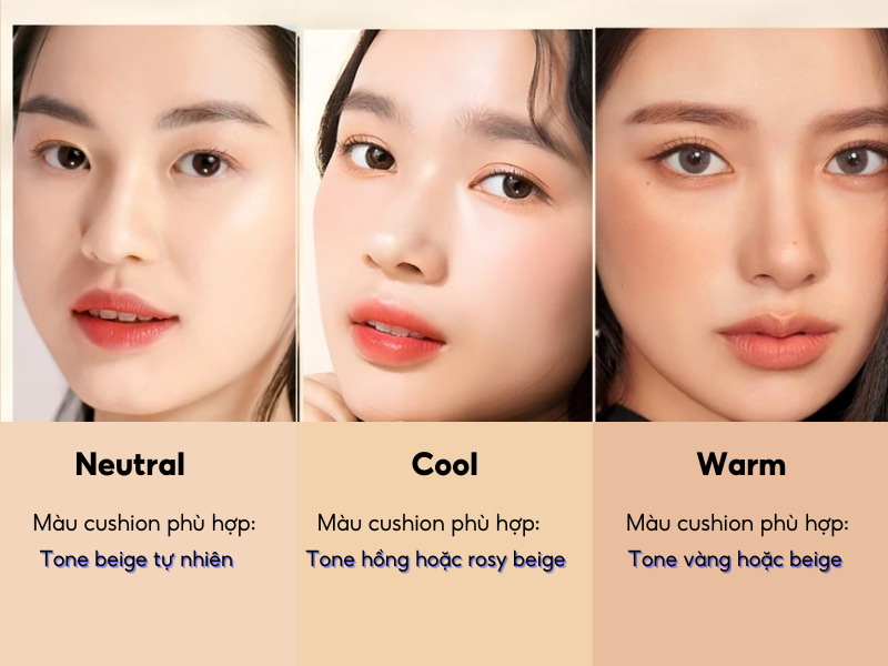 Cách chọn màu cushion phù hợp với từng tone da