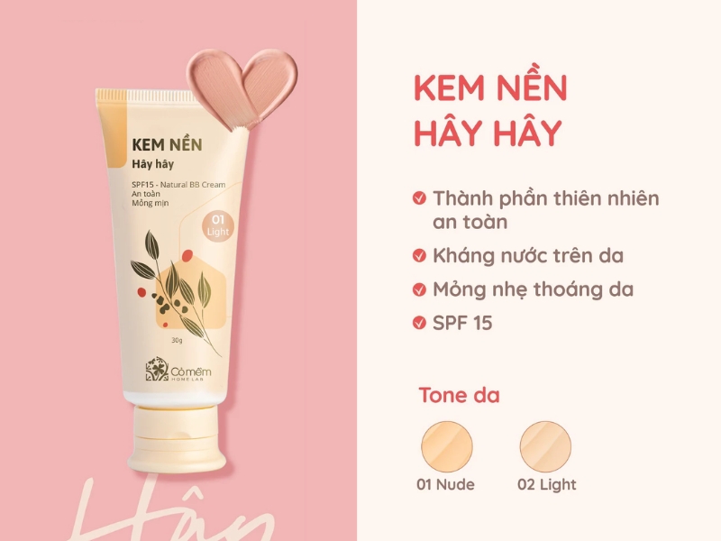 Kem nền Hây Hây - Cỏ mềm