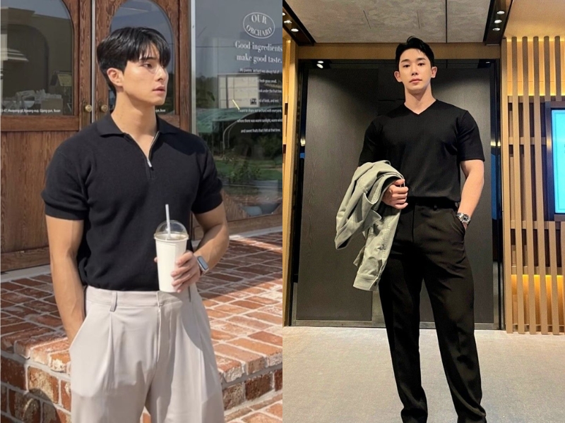 Áo polo và quần kaki nam 