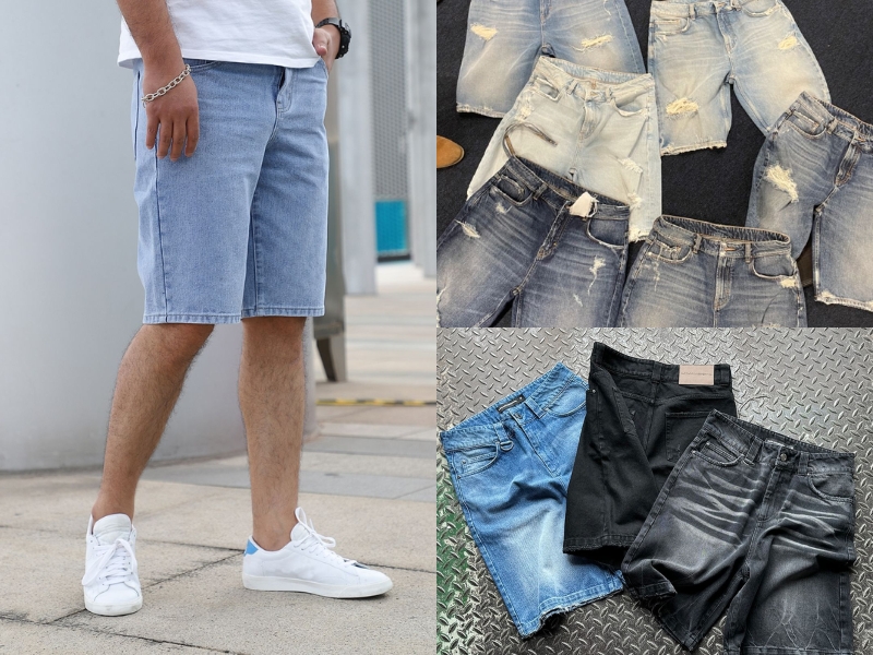 phối đồ với quần short nam