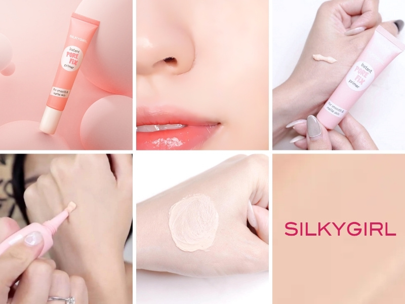 Review kem lót kiềm dầu Silkygirl Instant Pore Fix Primer