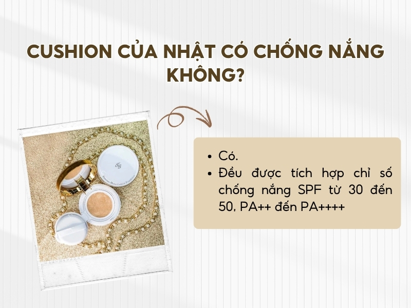 Phấn nước của Nhật có tích hợp chống nắng 