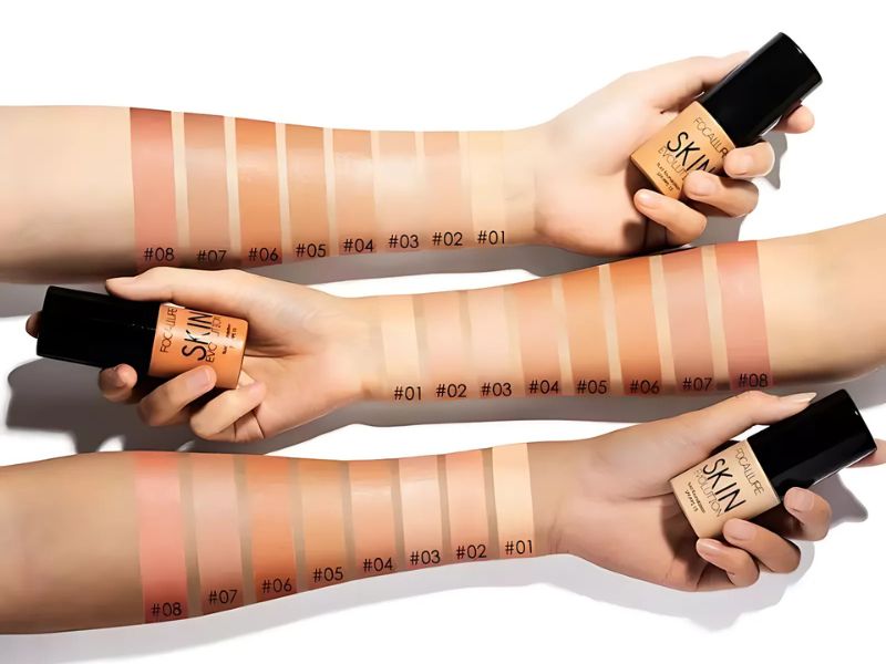 Bảng màu kem nền đa dạng của Focallure 