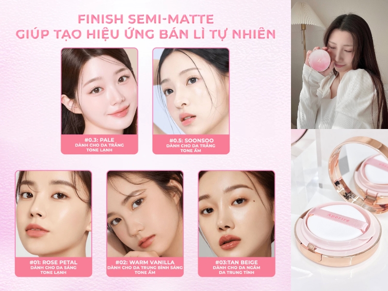 Giới thiệu cushion Aperire 