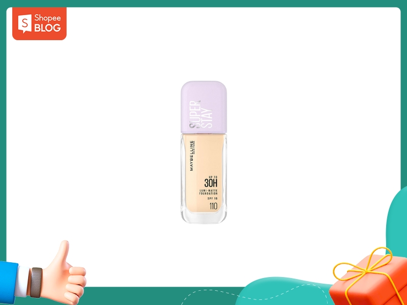 top kem nền che khuyết điểm Maybelline New York Superstay Lumi Matte 30H