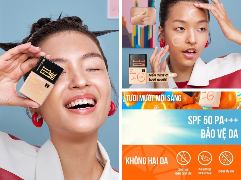Kem nền Maybelline Fit Me Tint C 