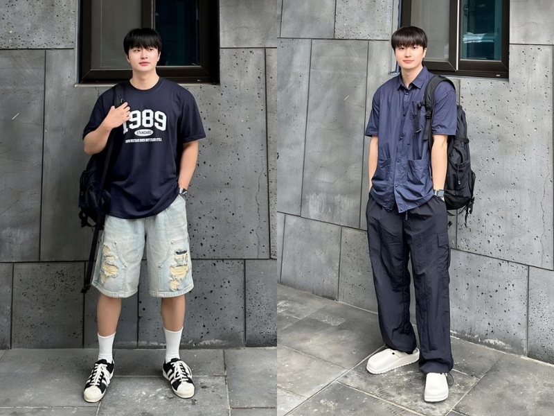 phối đồ họa tiết cho nam mập