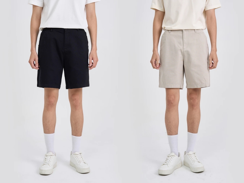 Phối đồ với quần short nam với dáng người mảnh khảnh