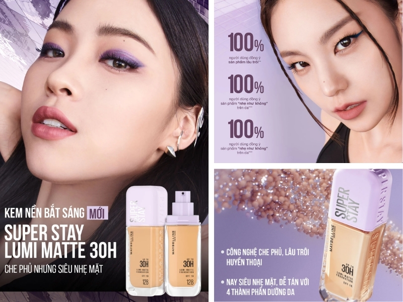 kem nền Maybelline Superstay Lumi Matte 30H