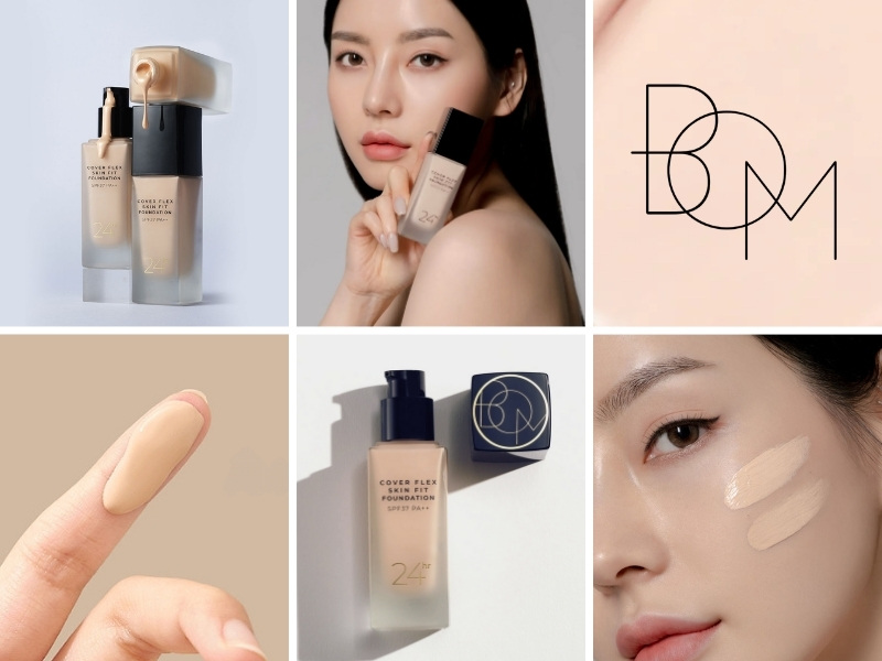 Kem nền B.O.M Cover Flex Skin Fit Foundation