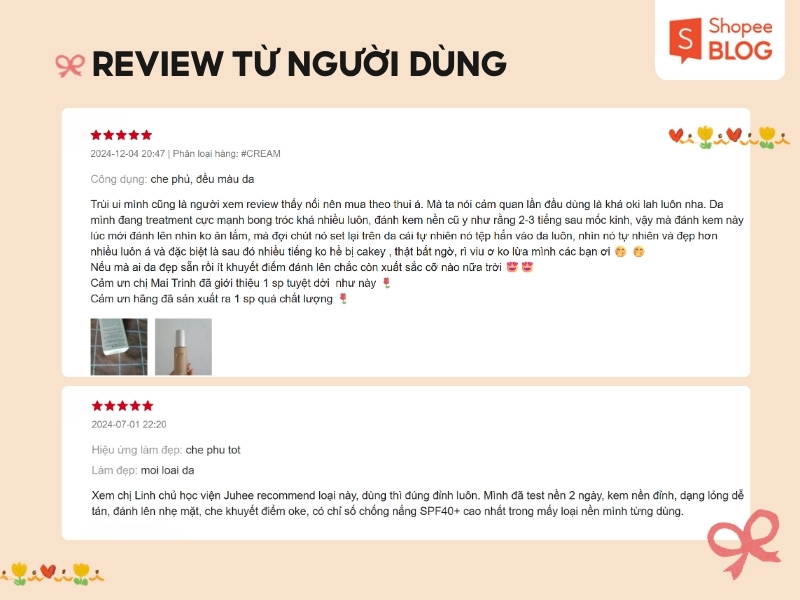 Review thực tế khi dùng kem nền Gesgep